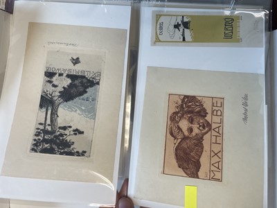 Lot 419 - German and Austrian Bookplates. A collection of 300 ex-libris...