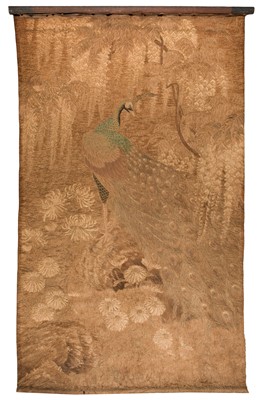 Lot 499 - Chinese. A 19th century embroidered panel