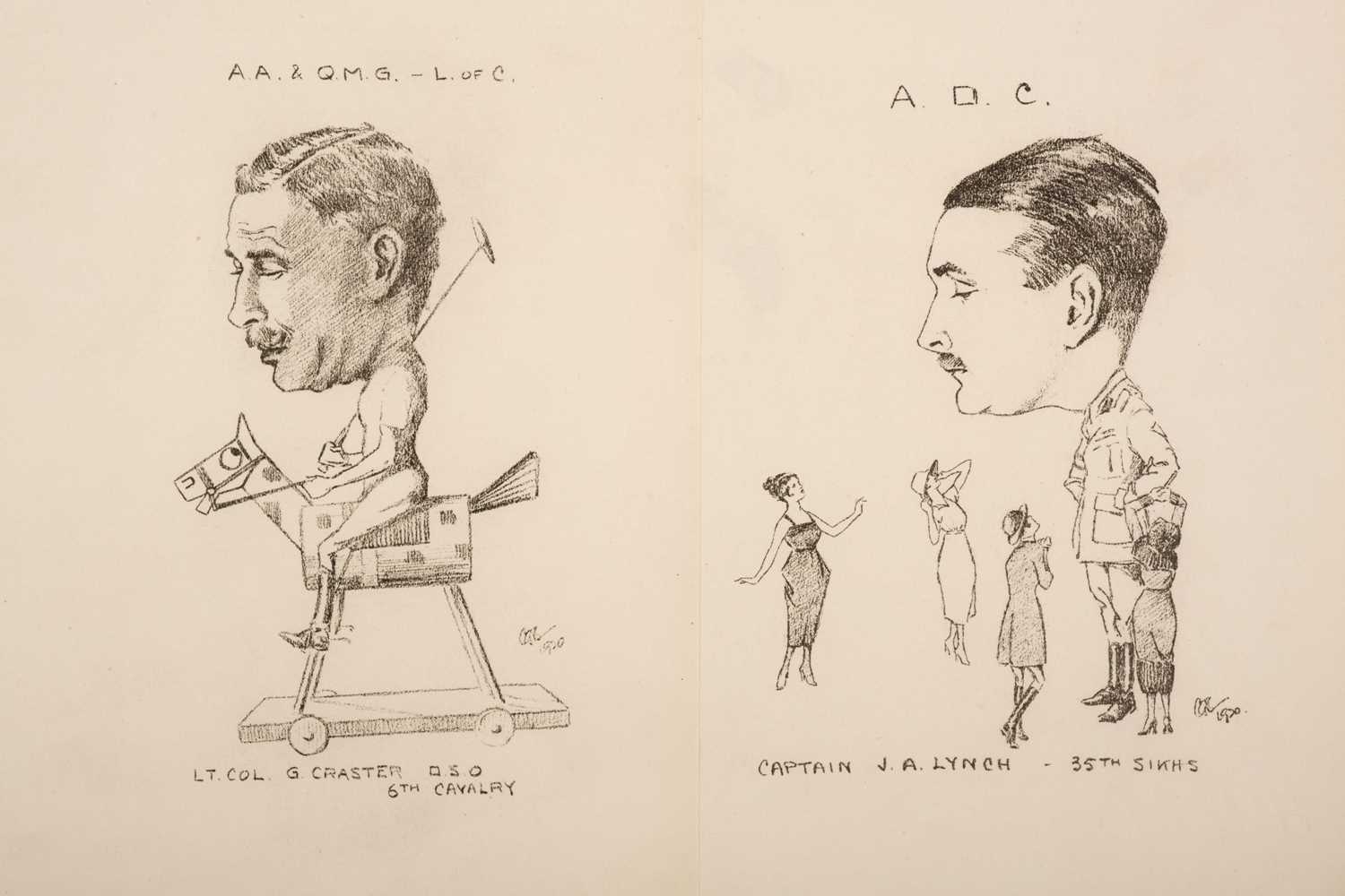 Lot 10 - Borrowman (Captain C. G.) Wazirforce 1919-1920. Fifty Five Sketches