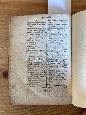 Lot 297 - Bolton (Edmund). The Elements of Armories, 1st edition, London: George Eld, 1610