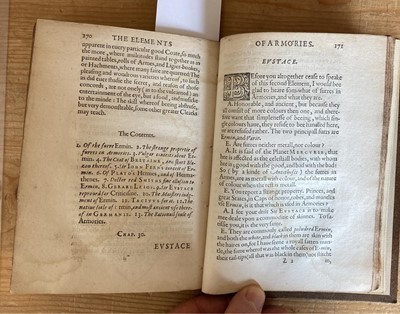 Lot 297 - Bolton (Edmund). The Elements of Armories, 1st edition, London: George Eld, 1610