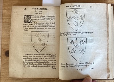 Lot 297 - Bolton (Edmund). The Elements of Armories, 1st edition, London: George Eld, 1610