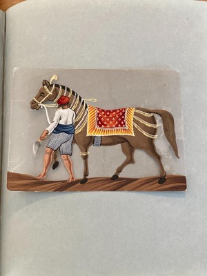 Lot 20 - Company School. An album of fifty-eight Indian mica paintings, circa 1850