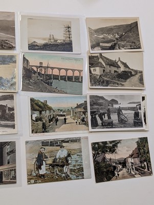 Lot 193 - Cornwall postcards. A collection of 90 postcards of Cornwall, all pre-1920