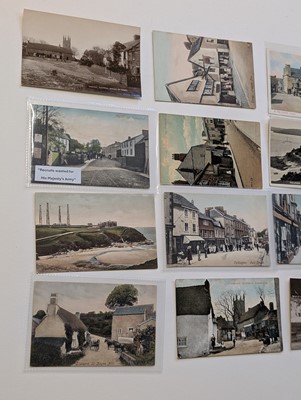 Lot 193 - Cornwall postcards. A collection of 90 postcards of Cornwall, all pre-1920