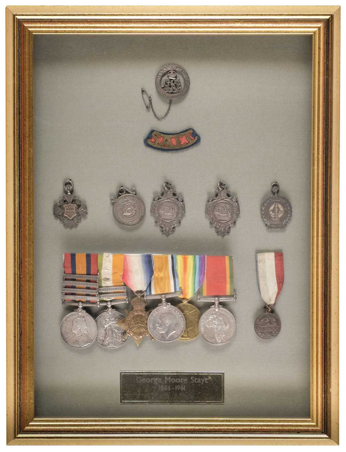 Lot 135 - South African Medals. Conductor George Moore Stayt, South African Service Corps