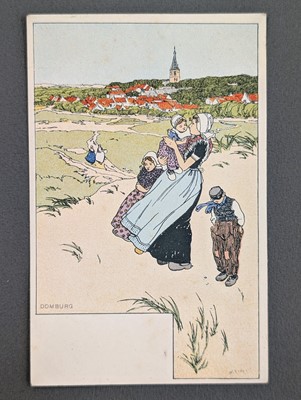 Lot 183 - Art postcards. A collection of 63 artistic postcards from artwork by Hendrick Cassiers, pre-1920
