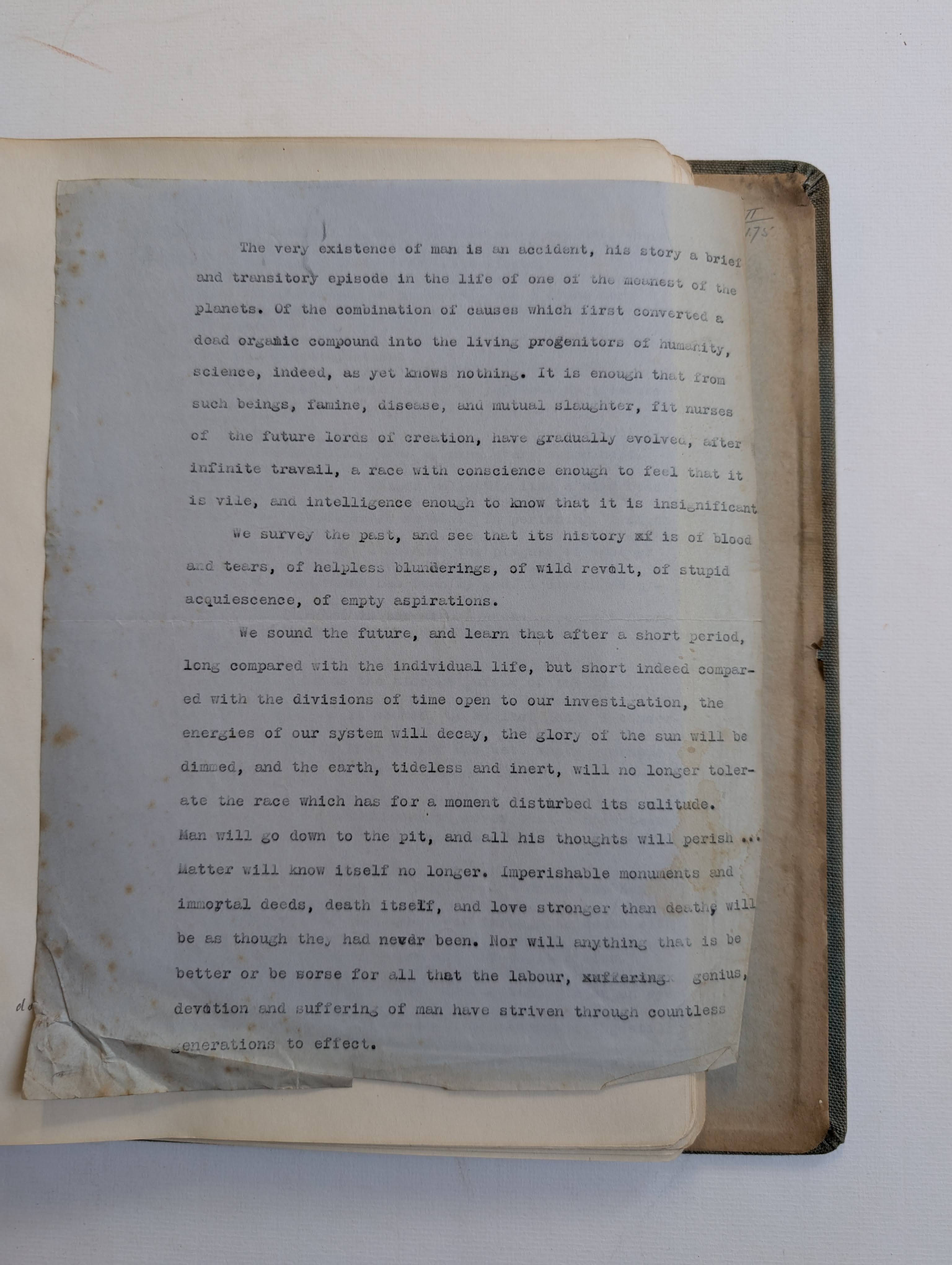 Lot 288 - Rimbaud (Arthur). A very early typed English