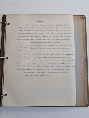 Lot 288 - Rimbaud (Arthur). A very early typed English translation of 'Une saison en enfer', by Ernest Gye, c. 1930