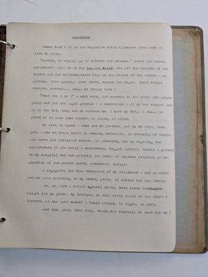 Lot 288 - Rimbaud (Arthur). A very early typed English translation of 'Une saison en enfer', by Ernest Gye, c. 1930