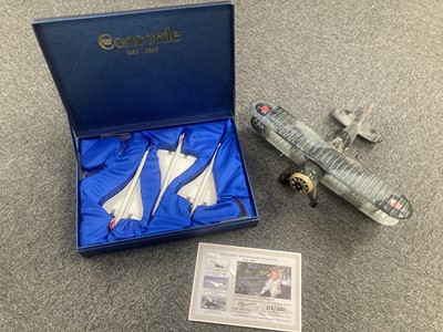 Lot 432 - Model Aircraft. Bravo Delta Models Gloster Gladiator N5519 & Concorde