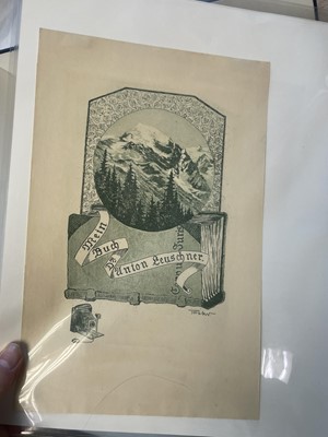Lot 422 - German Bookplates. A collection of approximately 180 ex-libris, mostly early 20th-century