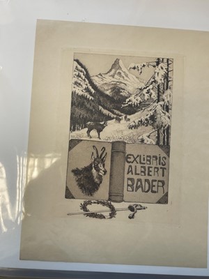 Lot 422 - German Bookplates. A collection of approximately 180 ex-libris, mostly early 20th-century