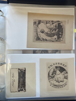 Lot 422 - German Bookplates. A collection of approximately 180 ex-libris, mostly early 20th-century