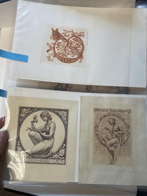 Lot 422 - German Bookplates. A collection of approximately 180 ex-libris, mostly early 20th-century