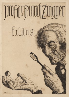 Lot 422 - German Bookplates. A collection of approximately 180 ex-libris, mostly early 20th-century