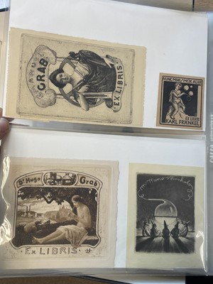 Lot 422 - German Bookplates. A collection of approximately 180 ex-libris, mostly early 20th-century