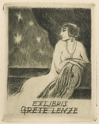 Lot 422 - German Bookplates. A collection of approximately 180 ex-libris, mostly early 20th-century