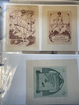 Lot 422 - German Bookplates. A collection of approximately 180 ex-libris, mostly early 20th-century