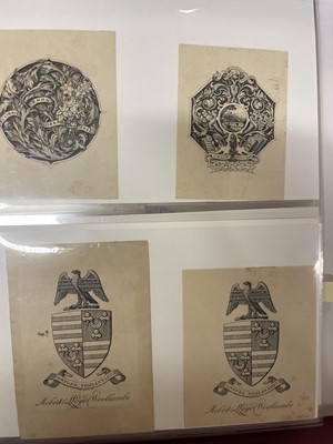 Lot 409 - British Armorial Bookplates. A collection of approximately 430, 17th-19th century