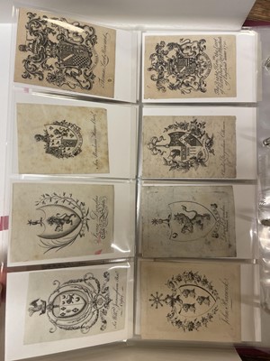 Lot 409 - British Armorial Bookplates. A collection of approximately 430, 17th-19th century