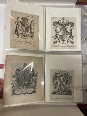 Lot 409 - British Armorial Bookplates. A collection of approximately 430, 17th-19th century
