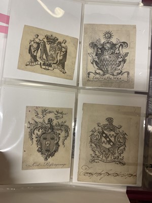 Lot 409 - British Armorial Bookplates. A collection of approximately 430, 17th-19th century