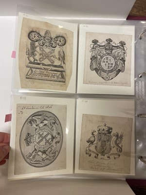 Lot 409 - British Armorial Bookplates. A collection of approximately 430, 17th-19th century