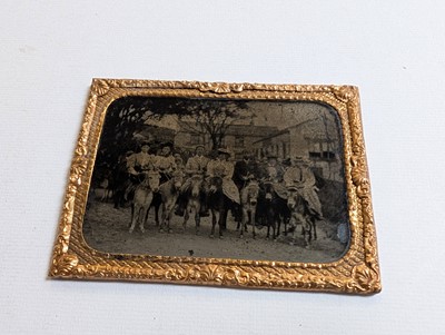 Lot 1 - American Civil War. A sixth-plate tintype of a US Confederate Colonel in uniform, early 1860s
