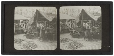 Lot 108 - Stereoscopic Glass Slides. A collection of 10 scenes in Morocco or Algeria, c. 1900