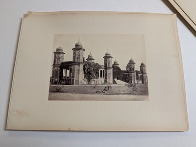 Lot 27 - India. A group of 20 albumen prints on card leaves, c. 1860/1870s