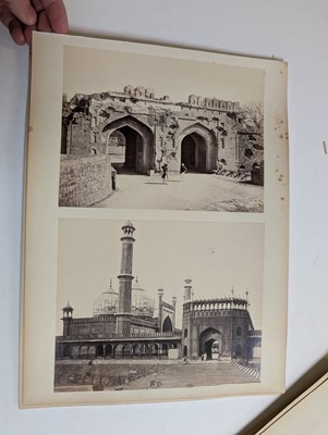 Lot 27 - India. A group of 20 albumen prints on card leaves, c. 1860/1870s