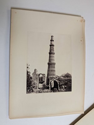 Lot 27 - India. A group of 20 albumen prints on card leaves, c. 1860/1870s