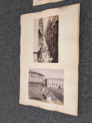 Lot 30 - Italy. A large group of approximately 175 albumen prints of Italian views and architecture