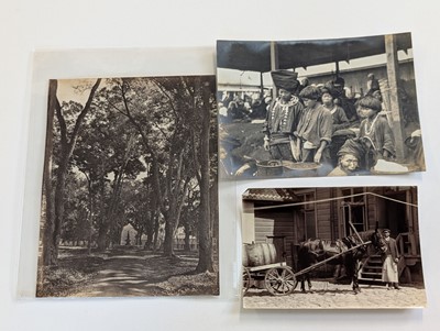 Lot 47 - Travel Photography. An assorted collection of 30 albumen prints of various views and peoples