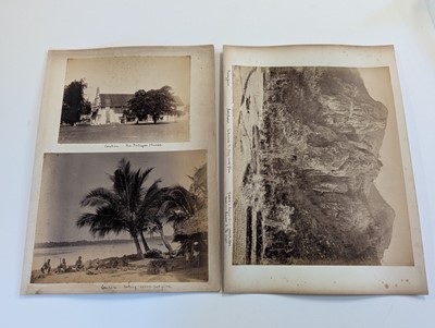 Lot 47 - Travel Photography. An assorted collection of 30 albumen prints of various views and peoples