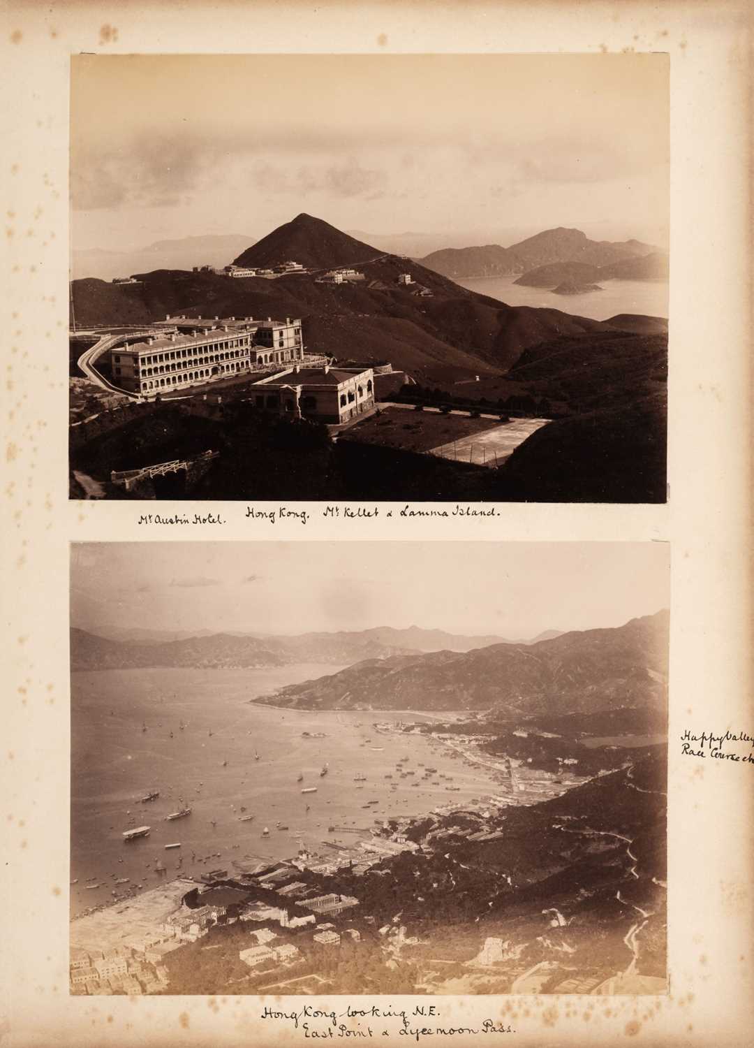 Lot 25 - Hong Kong. A group of 4 albumen prints of Hong Kong, c. 1880