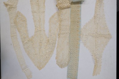 Lot 456 - Lace. A group of Honiton lace, 19th century