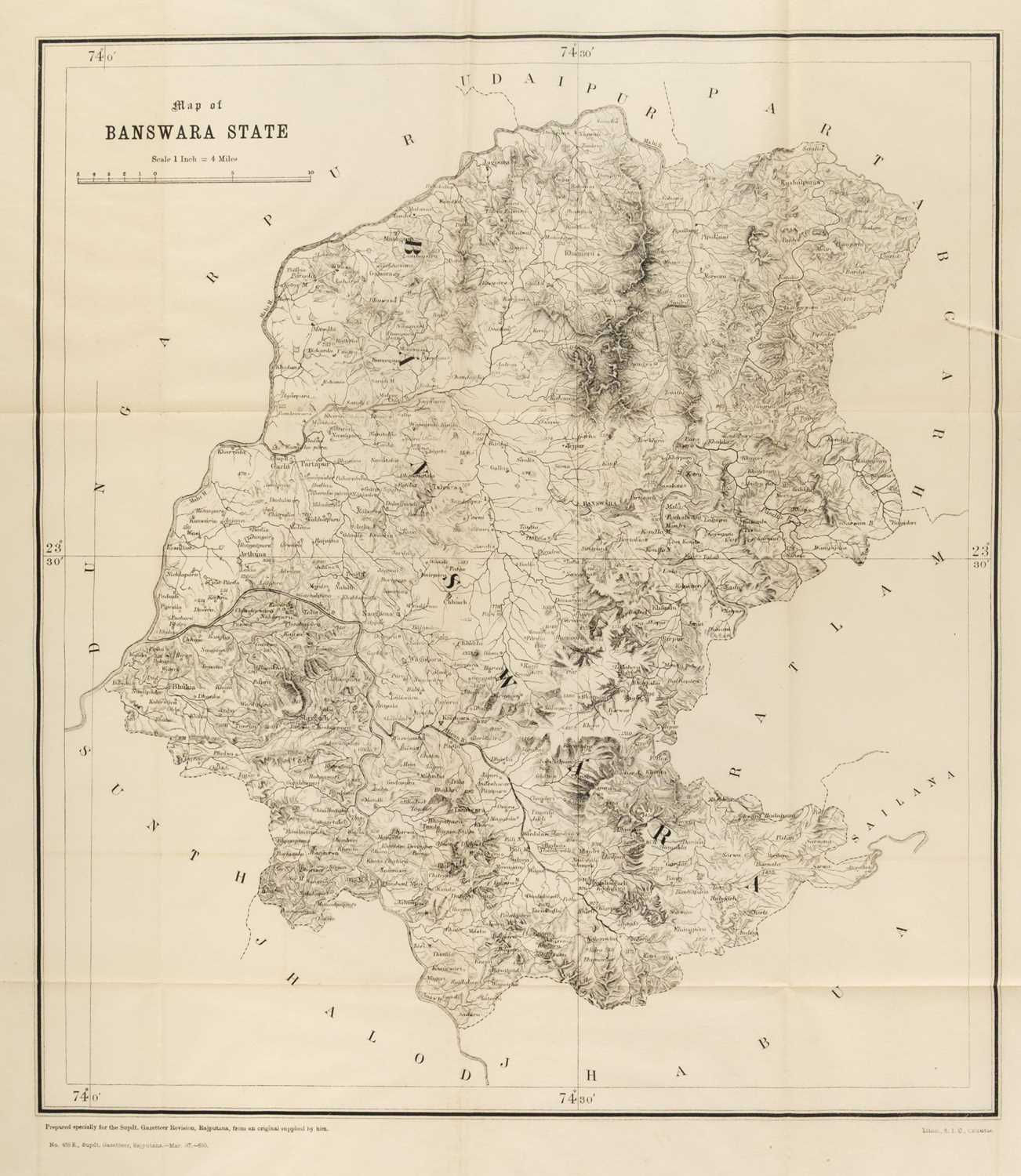 Lot 49 - Mewar. Erskine (K. D, compiler). Rajputana