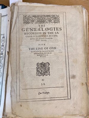 Lot 298 - Bible [English]. Printed leaves from [The Holy Bible, Conteyning the Old Testament, 1611 or 1613]