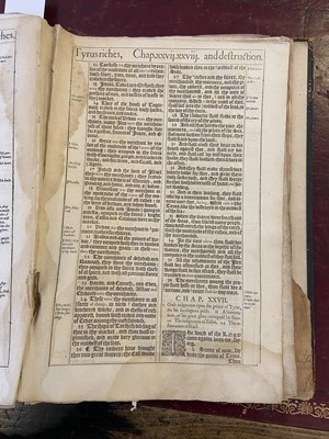 Lot 298 - Bible [English]. Printed leaves from [The Holy Bible, Conteyning the Old Testament, 1611 or 1613]
