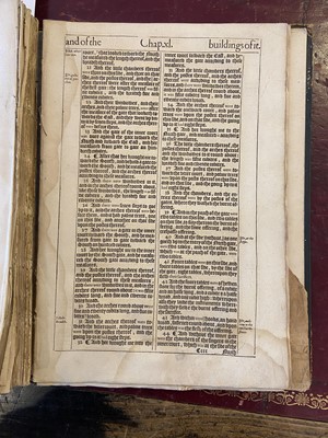 Lot 298 - Bible [English]. Printed leaves from [The Holy Bible, Conteyning the Old Testament, 1611 or 1613]