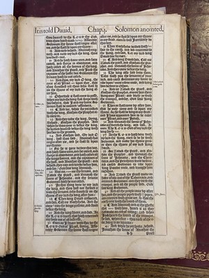 Lot 298 - Bible [English]. Printed leaves from [The Holy Bible, Conteyning the Old Testament, 1611 or 1613]