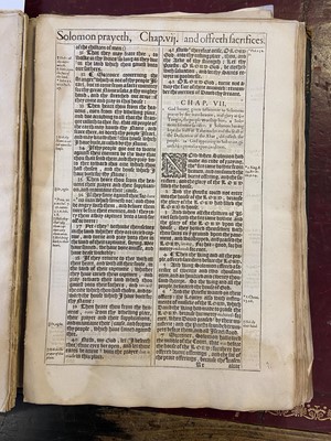 Lot 298 - Bible [English]. Printed leaves from [The Holy Bible, Conteyning the Old Testament, 1611 or 1613]