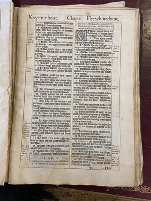 Lot 298 - Bible [English]. Printed leaves from [The Holy Bible, Conteyning the Old Testament, 1611 or 1613]