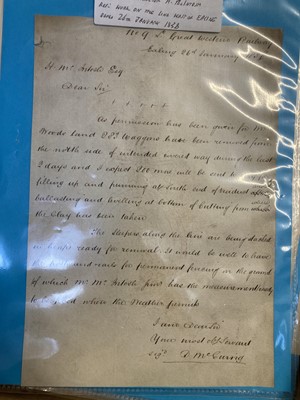 Lot 42 - Railway Ephemera. An interesting collection of early and later Victorian, Edwardian railway ephemera