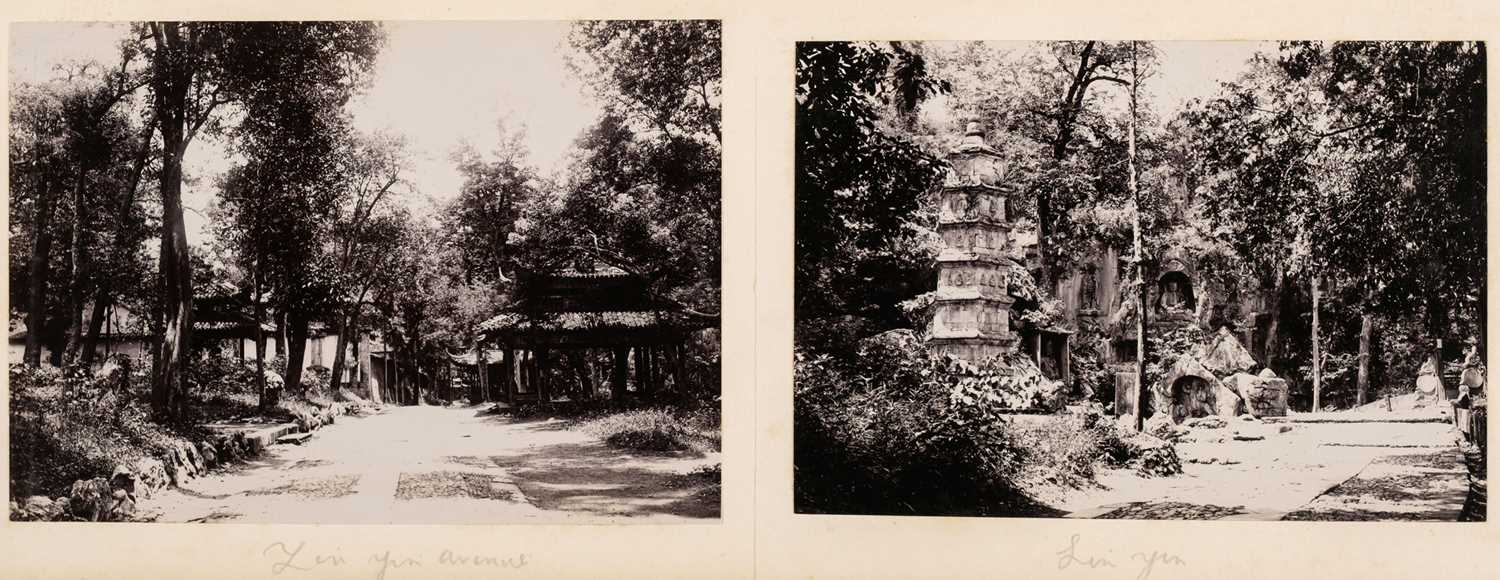Lot 11 - China. A photograph album of 50 views of West Lake, Hangchow (Hangzhau)