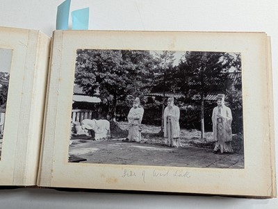 Lot 11 - China. A photograph album of 50 views of West Lake, Hangchow (Hangzhau)