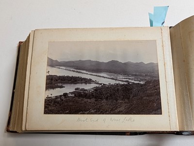 Lot 11 - China. A photograph album of 50 views of West Lake, Hangchow (Hangzhau)