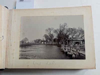 Lot 11 - China. A photograph album of 50 views of West Lake, Hangchow (Hangzhau)
